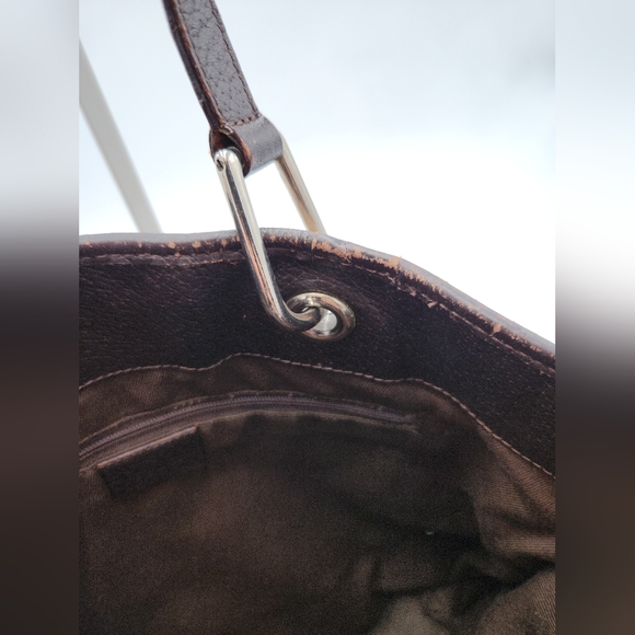 Gucci Eclipse Brown Monogram Canvas Tote Shoulder Bag - Picture 13 of 16